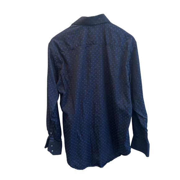 Robert Graham Crown Collection Black Purple Polka Dot Button Up Shirt Size M - Picture 2 of 5